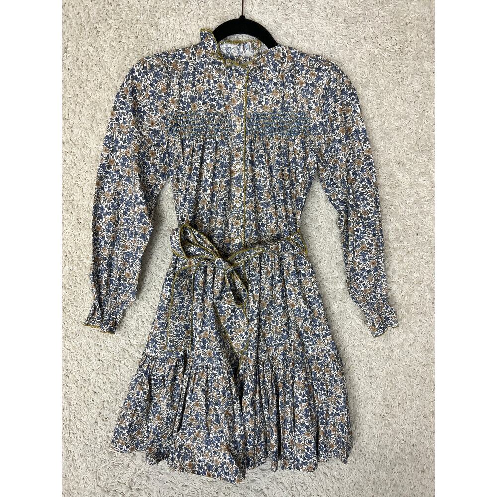 Baybala Smocked Peasant Dress Womens XS Floral